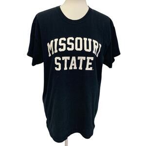 Gildan Mens Large 100% Cotton Missouri State Short Sleeve Crew Neck Tee Shirt